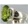 Image 2 : 35.15twc Natural Pakistan Peridot Sterling Ring (JEW-004507)