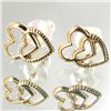 Image 2 : 1.40twc 10k Gold Heart Earrings (JEW-002931)