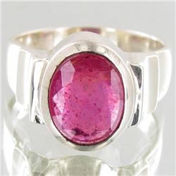 38twc Ruby Sterling Ring (JEW-004114A)