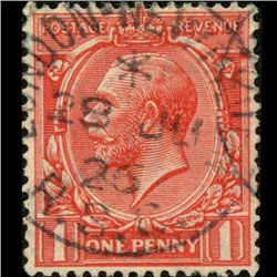 1917 Britain George VI 1p Stamp ERROR (STM-000812)
