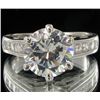 Image 1 : 18.95twc Diamond Simulant White Gold Vermeil Ring (JEW-004451)