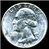 Image 1 : 1961 Washington 25c MS65/66 Underweight ERROR (COI-012315)