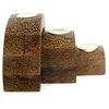 Image 2 : Sugarpalm Wood Candle Holder 3pcs (DEC-000739)