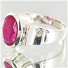 Image 2 : 37.2twc Ruby Sterling Ring (JEW-004115A)