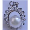 Image 1 : WHITE PEARL AND CZ PENDANT