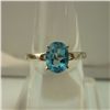 Image 1 : 10.75 CTW BLUE TOPAZ RING .925 STERLING SILVER