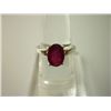 Image 1 : 13.75 CTW RUBY RING .925 STERLING SILVER