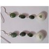 Natural 19.35ct Emerald Earring .925 Sterling