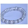 Image 1 : 77.15 CTW WHITE PEARL AND CZ BRACELET