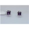 Image 1 : 13.50 CTW AMETHYST EARRING .925 STERLING SILVER