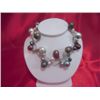 Image 1 : NATURAL 60.00 CTW WHITE-BROWN-BLACK PEARL VINE BRACELET