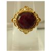 Image 1 : 22.10 ctw 14K  Gold Plated silver Ruby Ring