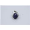 Image 1 : NATURAL 15.40 CTW TANZANITE OVAL CUT PENDANT .925 STERL