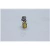 3.75 CTW YELLOW SAPPHIRE PENDANT .925 STERLING SILVER