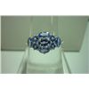 12.00 CTWTANZANITE ring .925 STERLING SILVER