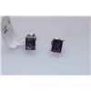 Image 1 : 13.40 CTW AMETHYST EARRING .925 STERLING SILVER