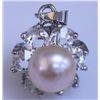 Image 1 : PEACH PEARL AND CZ PENDANT