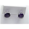20.85 CTW AMETHYST EARINGS .925 STERLING SILVER