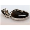 Natural 23.77 ctw Tiger Eye Oval Pendant .925 Sterling