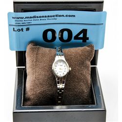 Waltham Mother of Pearl Diamond Watch