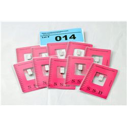 10x Australian Mint Solid Silver Certified Bars