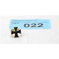 Iron Cross Ring in Bronze
