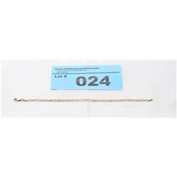 10kt Gold Italian Figaro Bracelet
