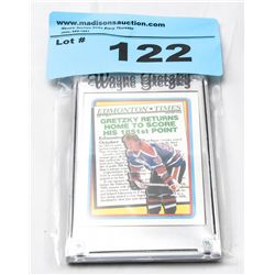 Edmonton oilers wayne gretzky collectors card