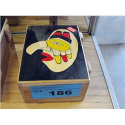 Hand crafted wooden keepsake box with native motif