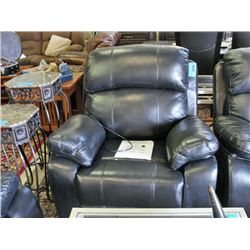 Black leather electric living room recliner