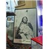 Image 1 : Framed black and white native print
