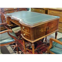 Leather top french mahogany federal style desk