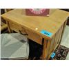 Image 1 : Nicely crafted log single drawer bedroom desk