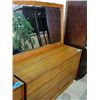 Image 1 : Danish modern 6 drawer teak dresser with matching