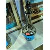 Image 1 : Glass with silver overlay liqour decanter