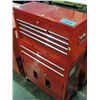 Image 1 : 2pc red metal rolling tool cabinet and contents