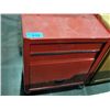 Image 1 : Red metal rolling tool cabinet and contents