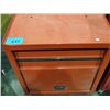 Image 1 : Red metal rolling tool cabinet and contents