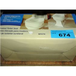 Elevated toilet seat