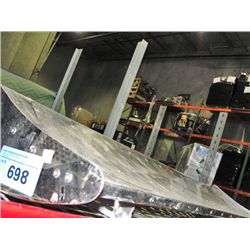 Chrome automobile rear whale tale spoiler