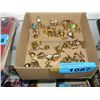 Image 1 : Box full of assorted brass miniature ornaments