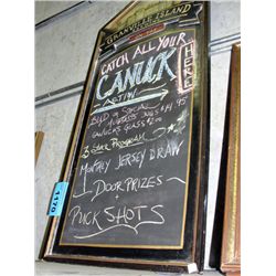 Granville island brewery on tap chalk menu board