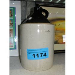 Stoneware whiskey jug