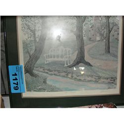 Framed limited edition signed and numbered print