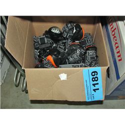 Box full of head lamps