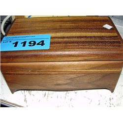 Hand crafted wooden jewelry box