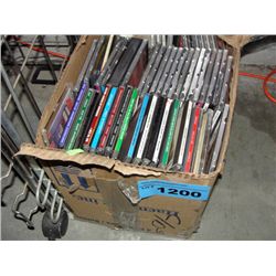 Box of music CDs