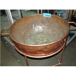 Antique copper candy cauldren