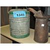Image 1 : Vintage gas can and oil can