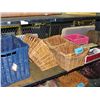 Image 1 : Shelf lot of wicker baskets